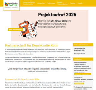 Förderaufruf zum Einreichen einer Interessensbekundung | Projektförderung 2026 „Demokratie leben!“ (Einsendefrist: 28.01.2026)