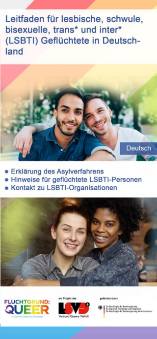 Leitfaden für lesbische, schwule, bisexuelle, trans* und inter* (LSBTIQ+) Geflüchtete in Deutschland (03/2025)
